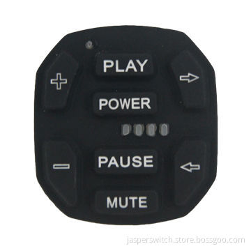 Silicone rubber keypad with LED